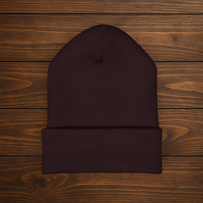 "Moss > Stress" Embroidered Beanie | Stay Warm, Stay Grounded