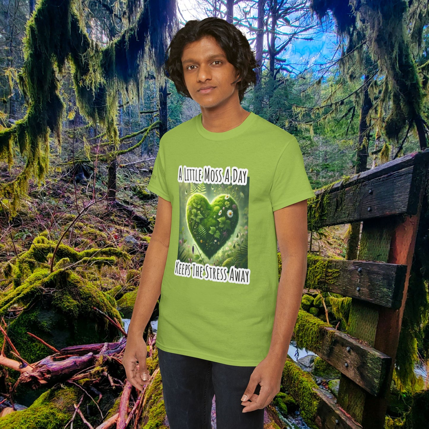 "Moss Therapy" Graphic Tee | Find Calm in the Wild