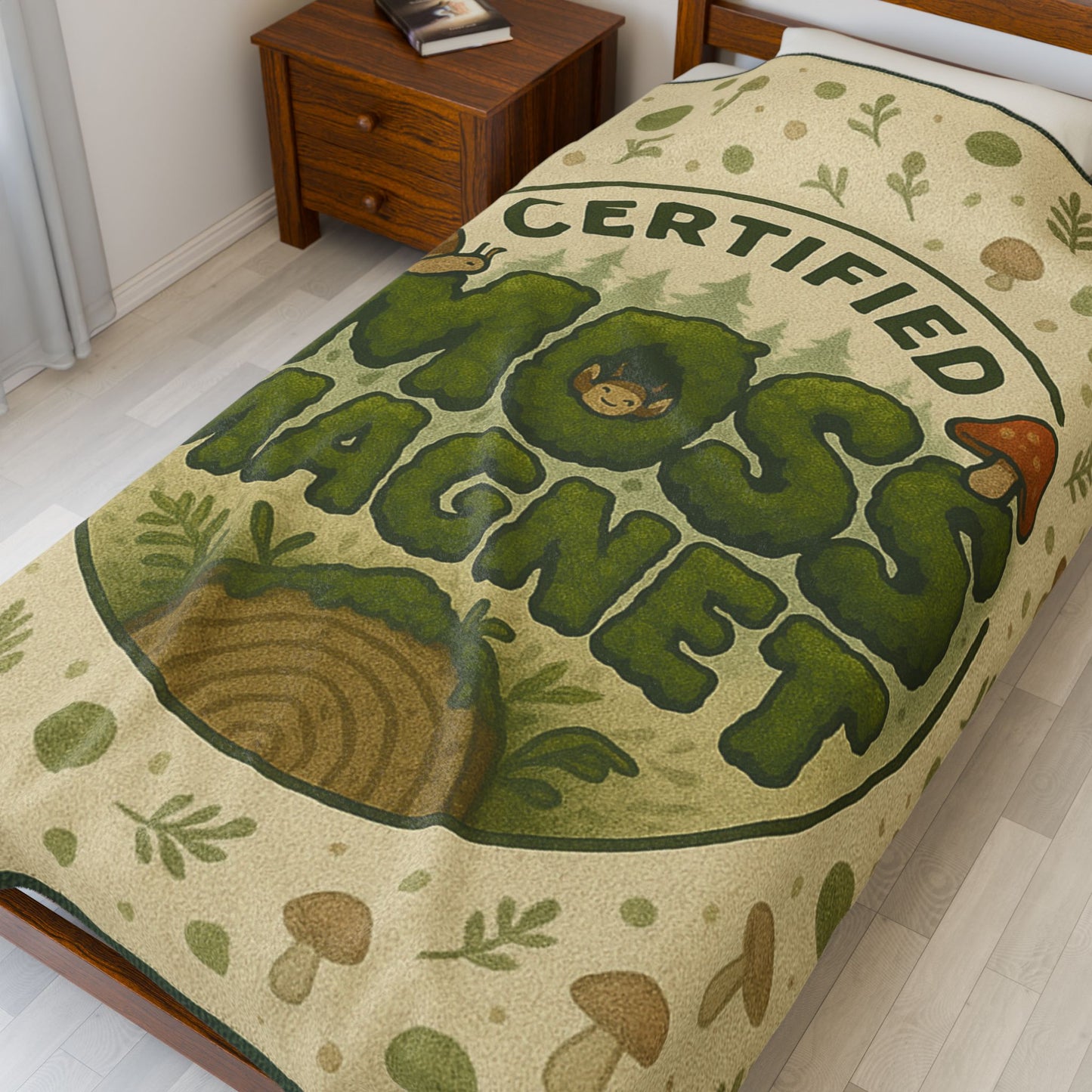 Certified Moss Magnet Blanket | Cozy Forest Creature Throw
