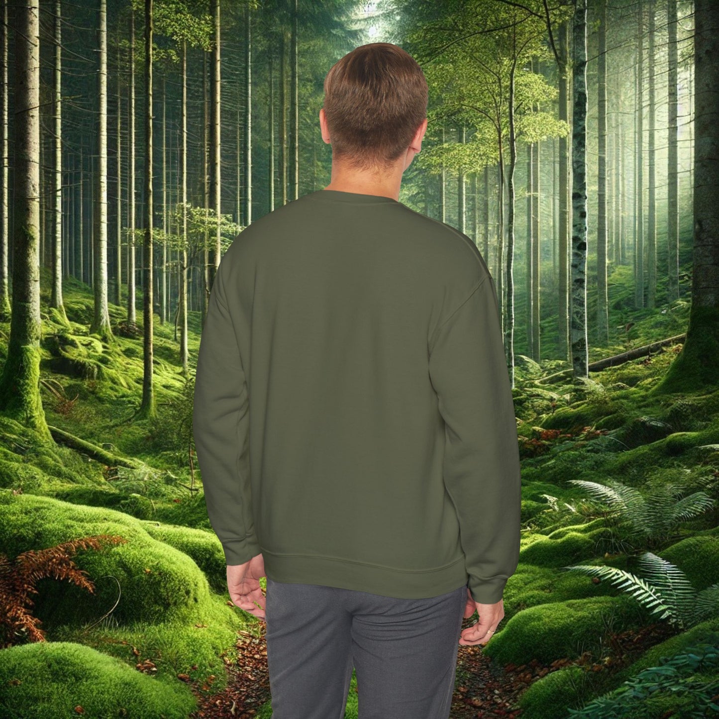 "Moss Therapy" Crewneck | Cozy Up & Let Nature Heal