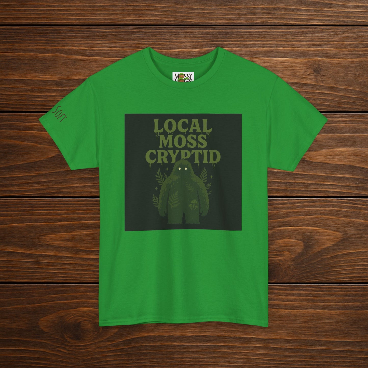 Local Moss Cryptid Tee | Soft Forest Creature Design