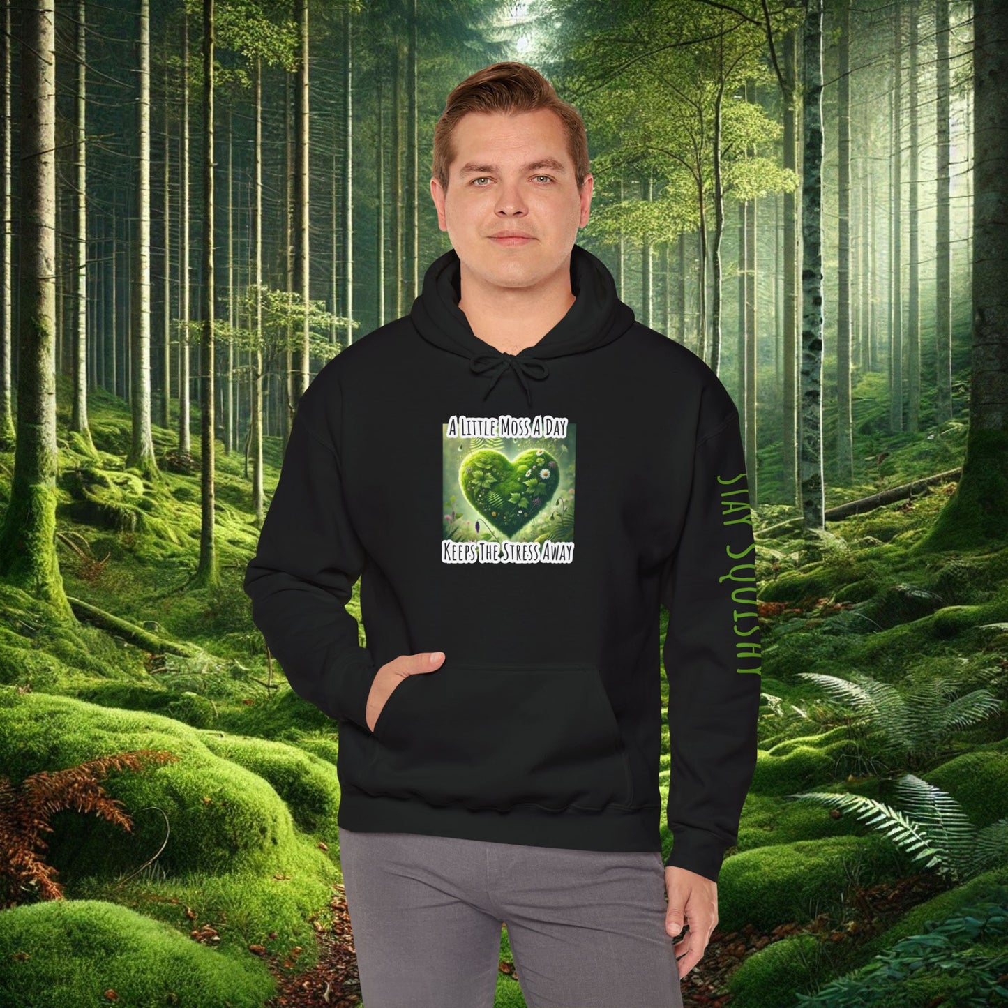 "Moss Therapy" Hoodie | Cozy Comfort for a Calm Mind