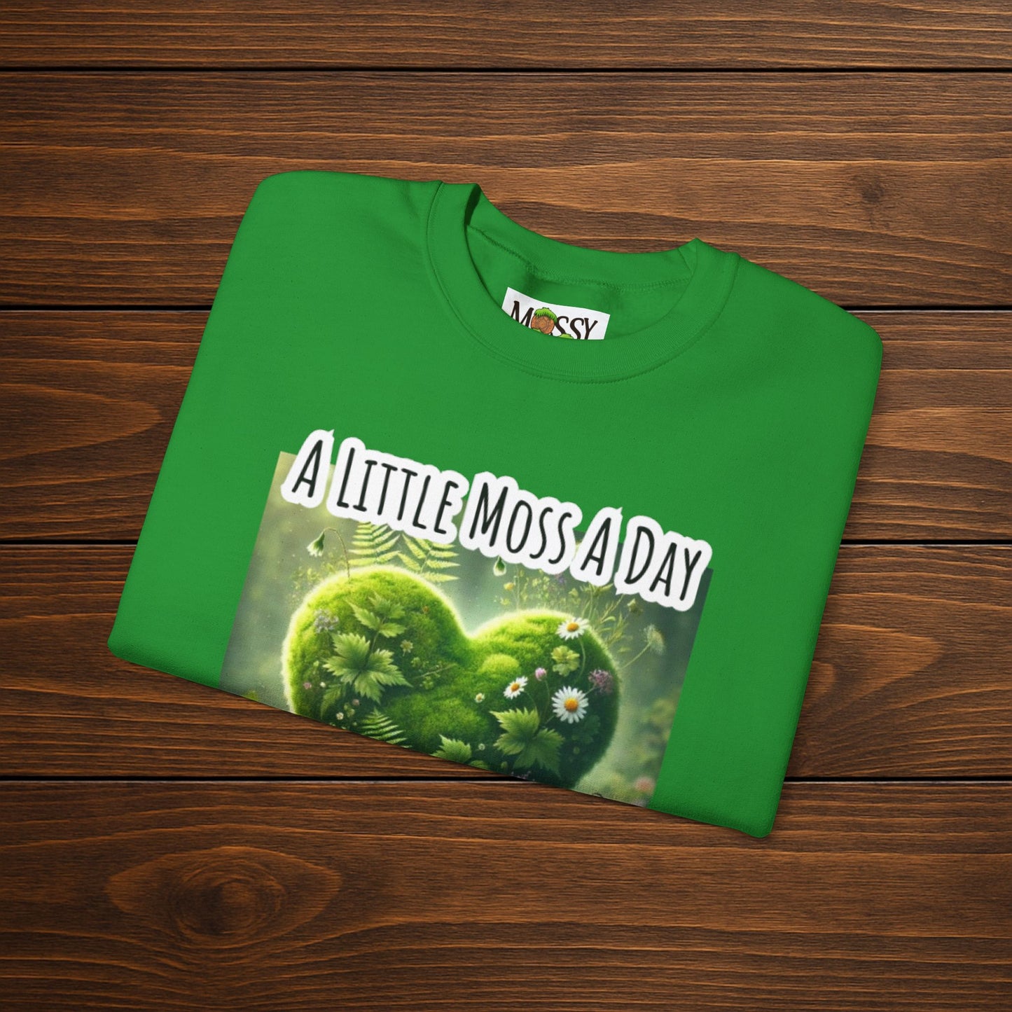 "Moss Therapy" Crewneck | Cozy Up & Let Nature Heal