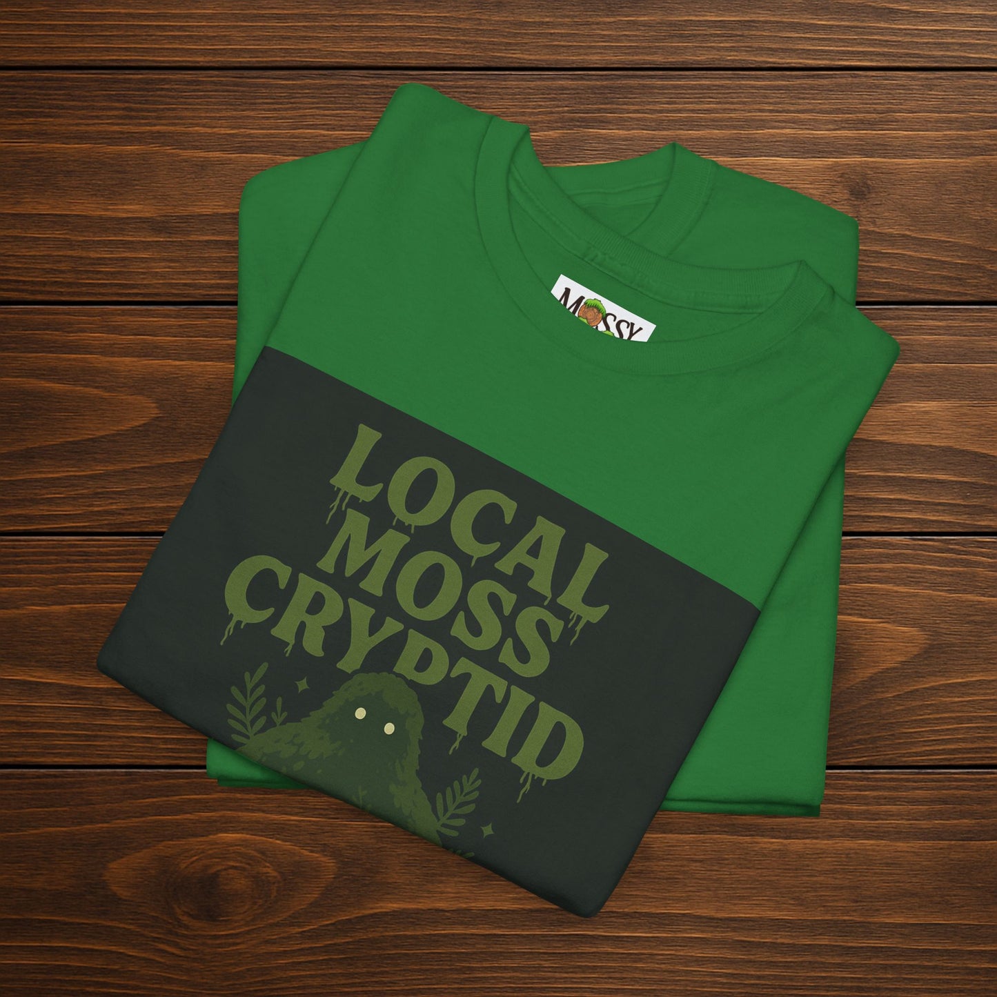 Local Moss Cryptid Tee | Soft Forest Creature Design