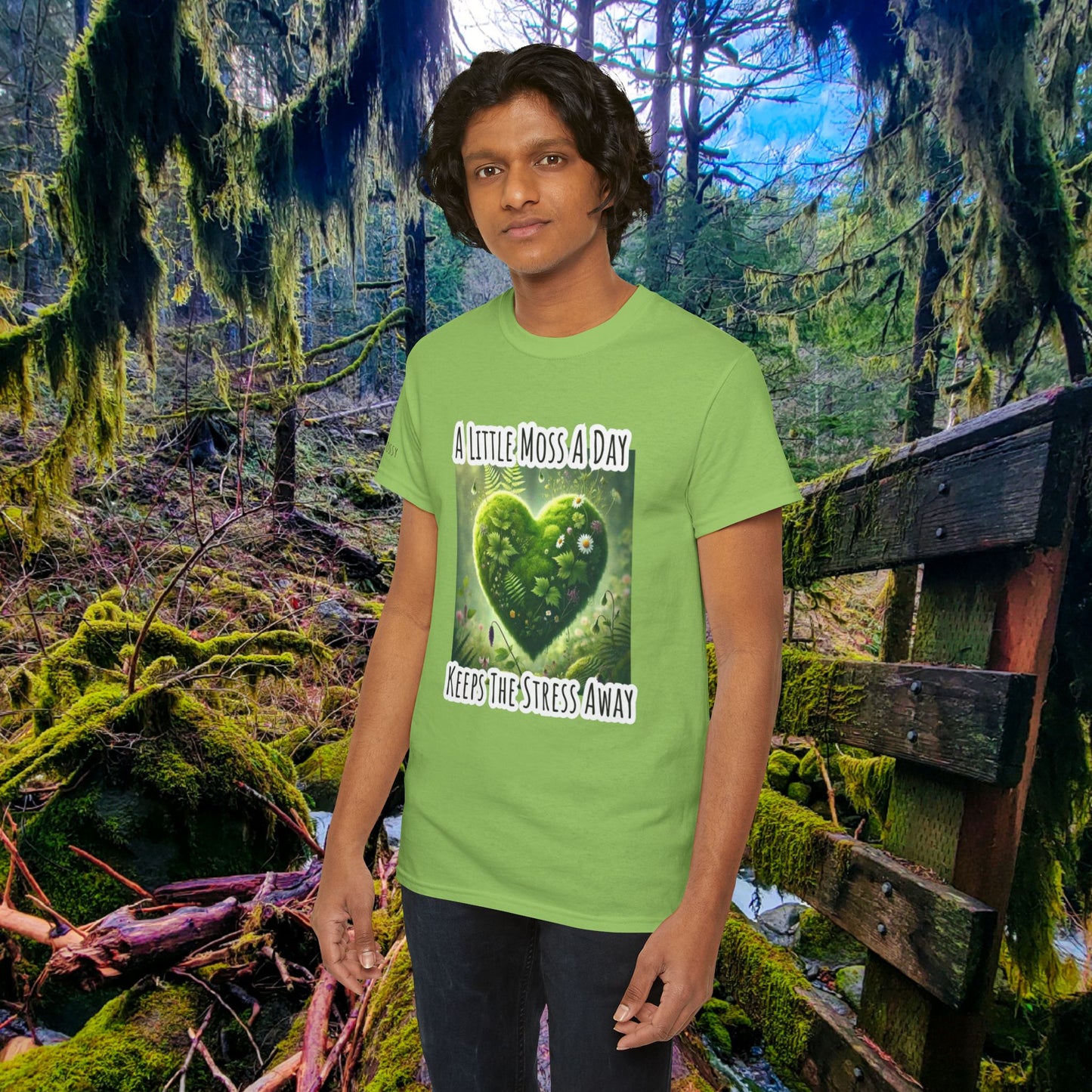 "Moss Therapy" Graphic Tee | Find Calm in the Wild