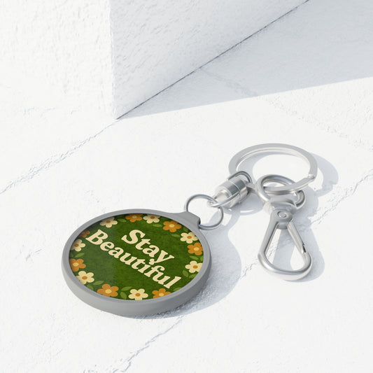 Stay Beautiful Keyring | A Mossy Reminder