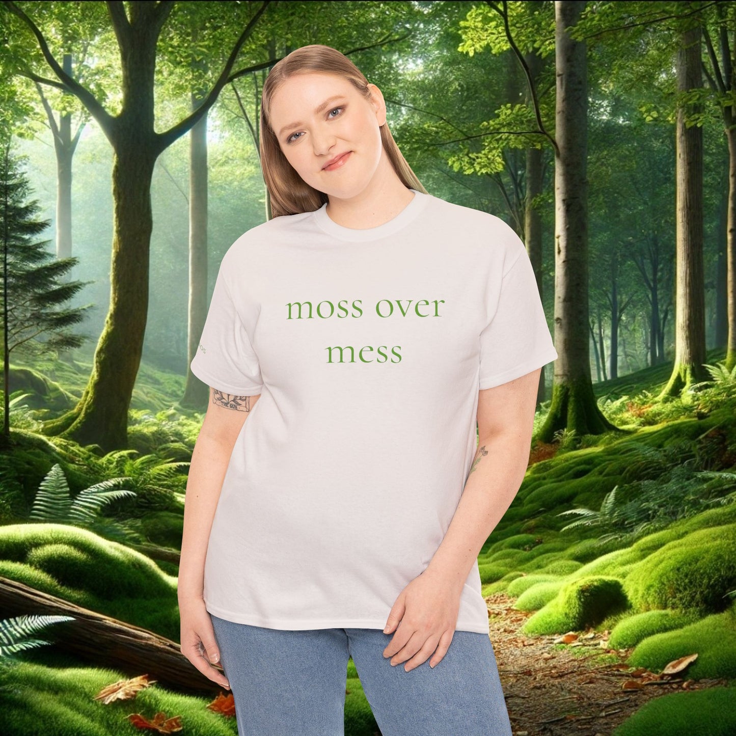 Moss Over Mess Tee | Forestcore Graphic T-Shirt