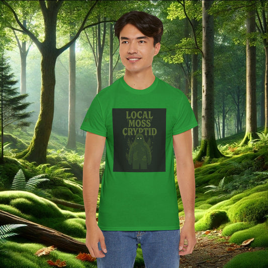 Local Moss Cryptid Tee | Soft Forest Creature Design
