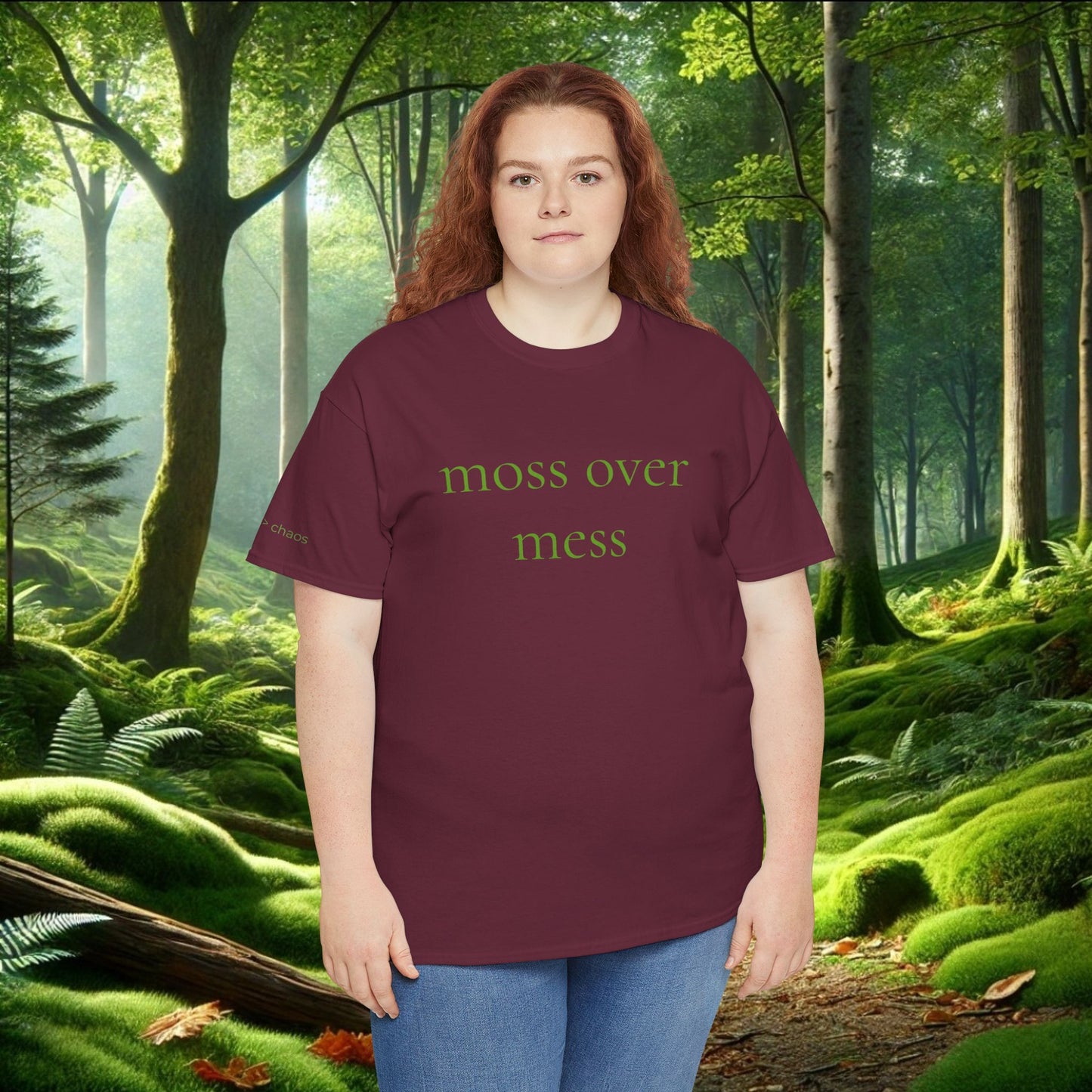 Moss Over Mess Tee | Forestcore Graphic T-Shirt