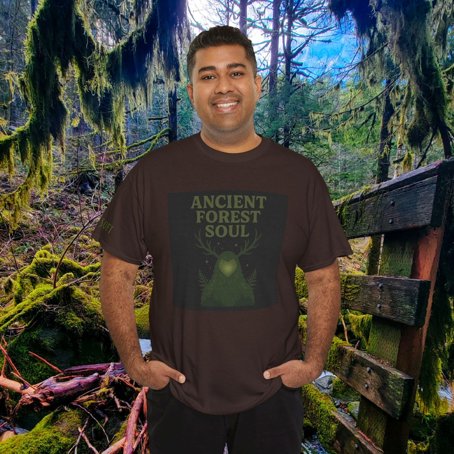 Ancient Forest Soul | Mossy Cryptid Tee