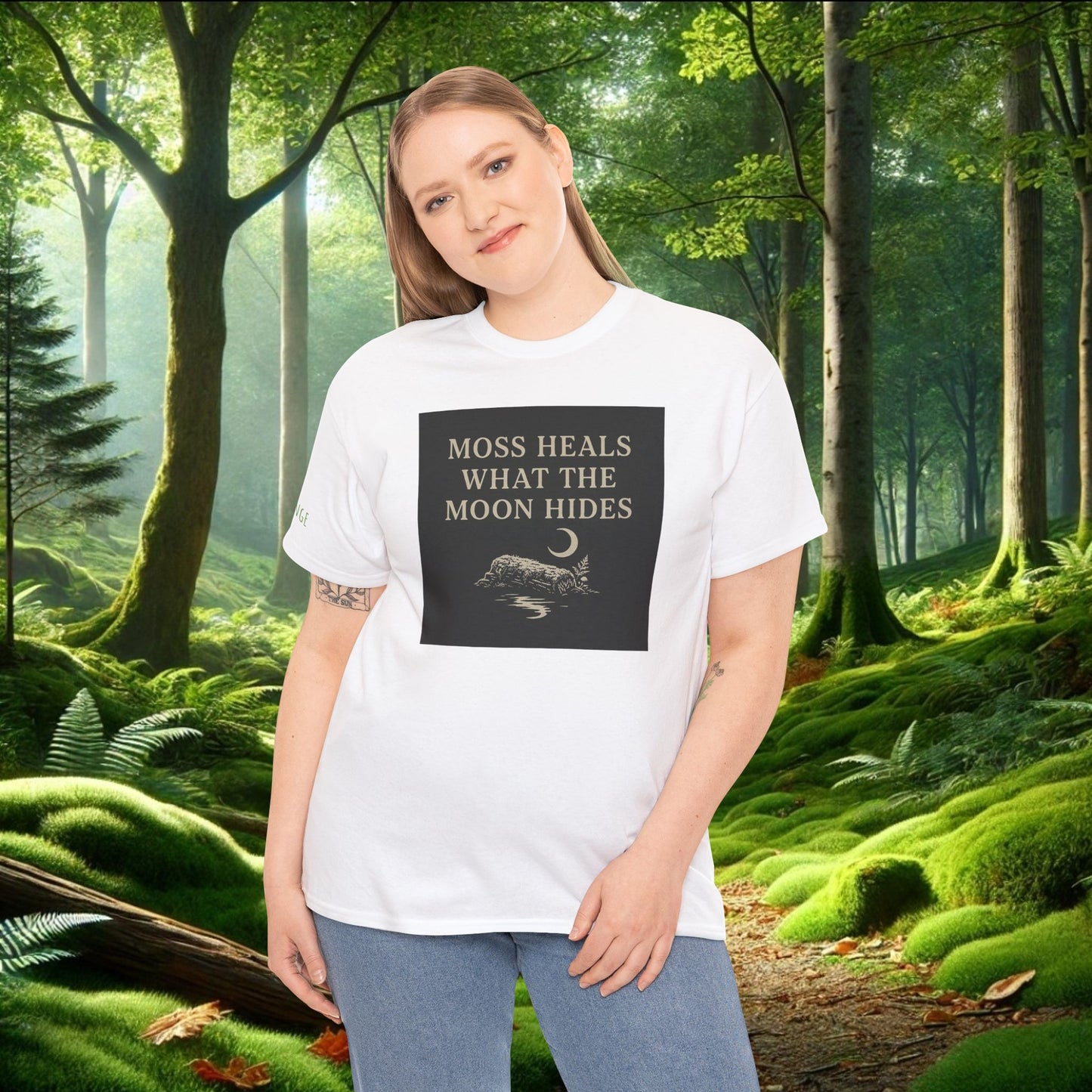 Moss Heals What the Moon Hides Tee | Forestcore Shirt
