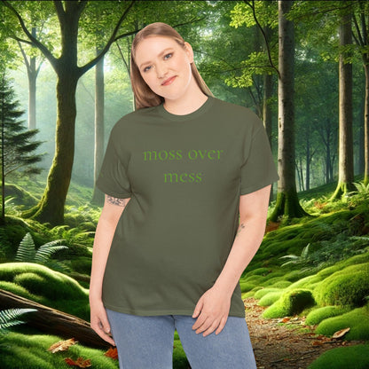 Moss Over Mess Tee | Forestcore Graphic T-Shirt