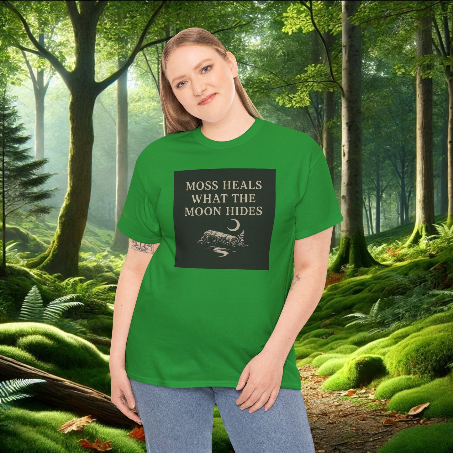 Moss Heals What the Moon Hides Tee | Forestcore Shirt