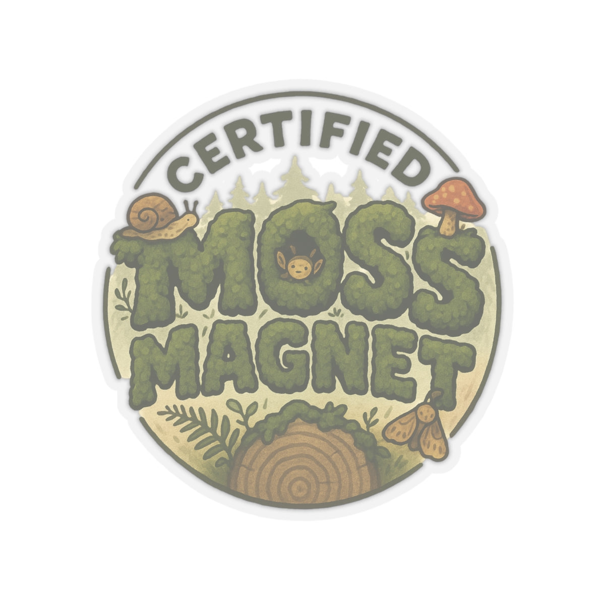 Certified Moss Magnet | Vinyl Sticker