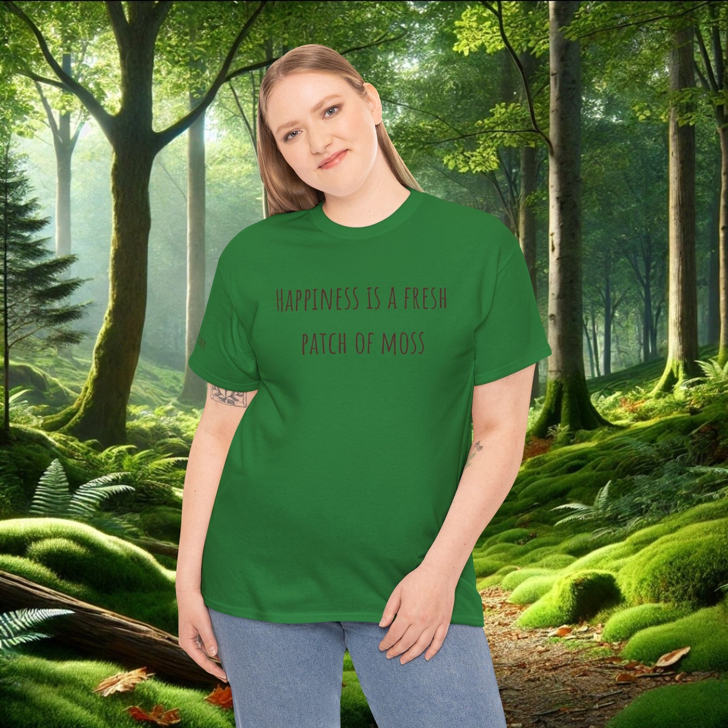 "Happiness Is a Fresh Patch of Moss" Tee | Soft, Cozy, & Squishy