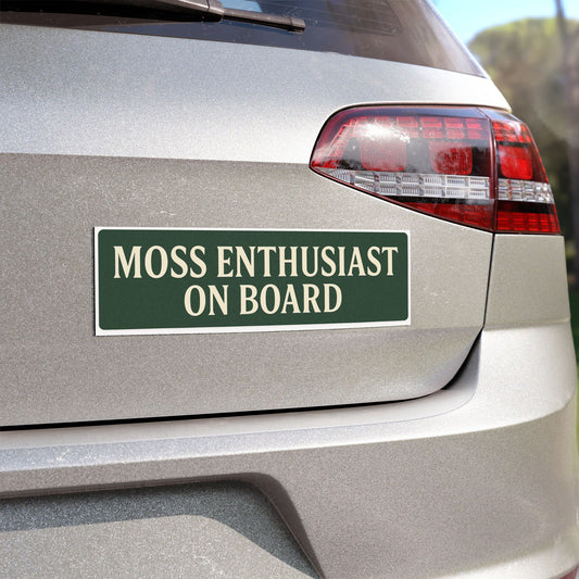 Moss Enthusiast Car Magnet | Nature Lover Gift