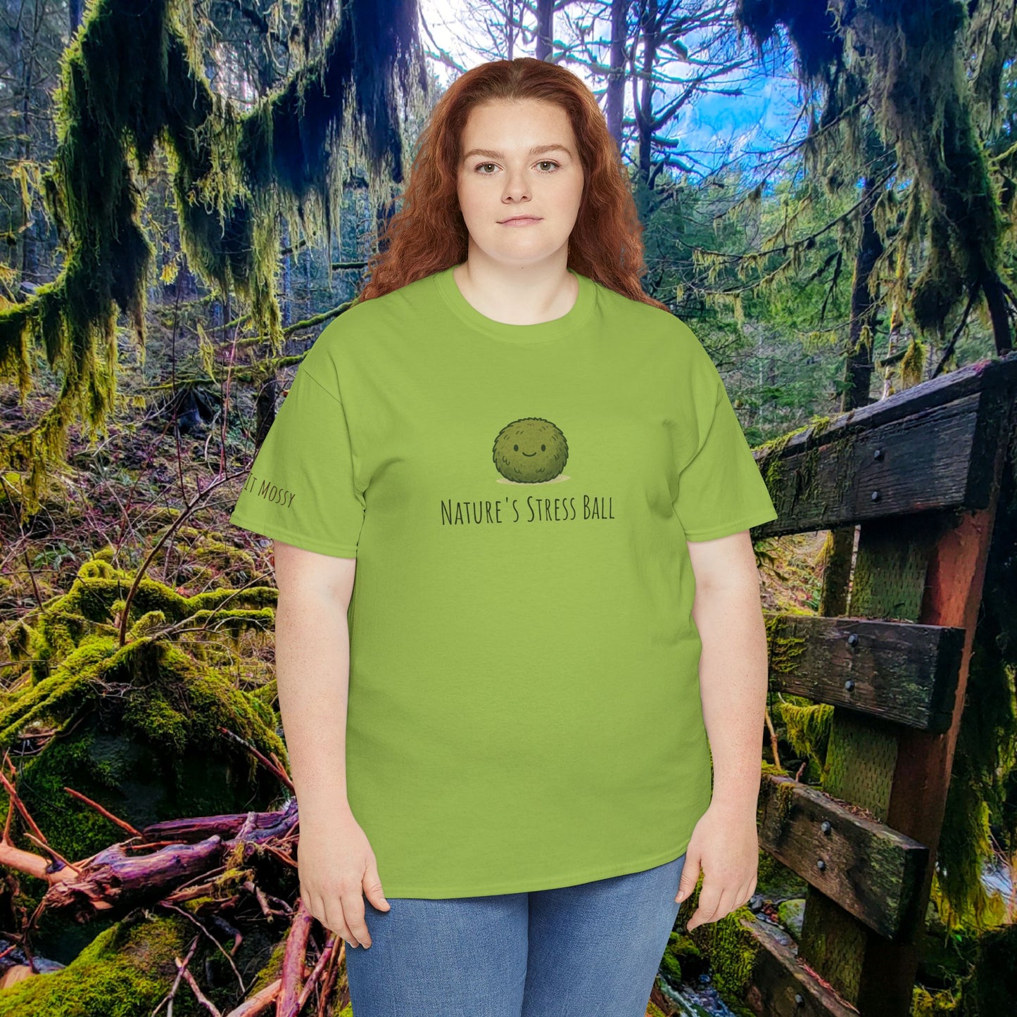 Nature's Stress Ball Tee | Squishy Moss Edition