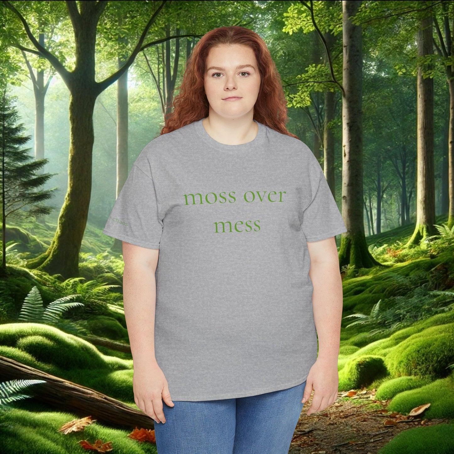 Moss Over Mess Tee | Forestcore Graphic T-Shirt