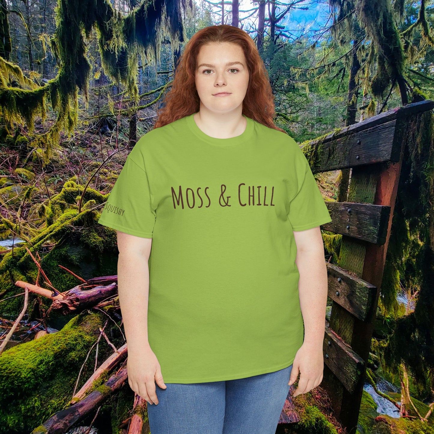 "Moss & Chill" Tee | Relax, Recharge & Stay Squishy