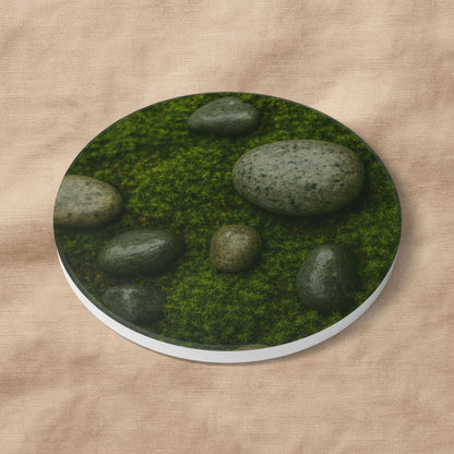 Moss & Stone Coaster | A Soft Forest Ground Beneath Your Cup