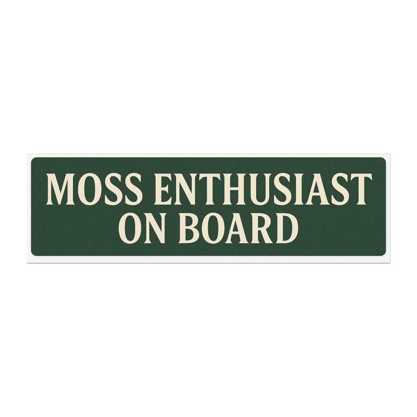 Moss Enthusiast Car Magnet | Nature Lover Gift