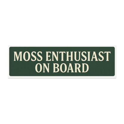 Moss Enthusiast Car Magnet | Nature Lover Gift