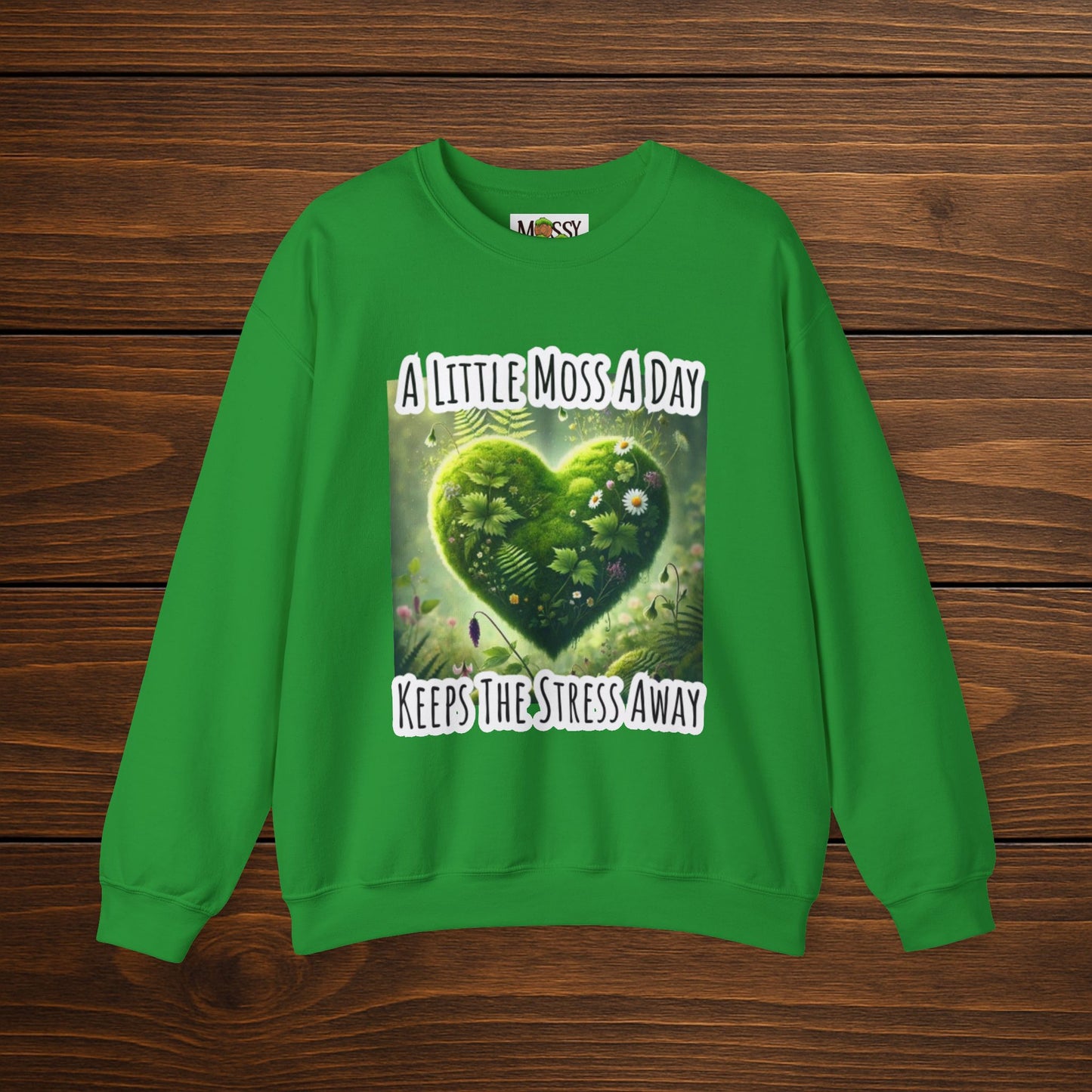 "Moss Therapy" Crewneck | Cozy Up & Let Nature Heal