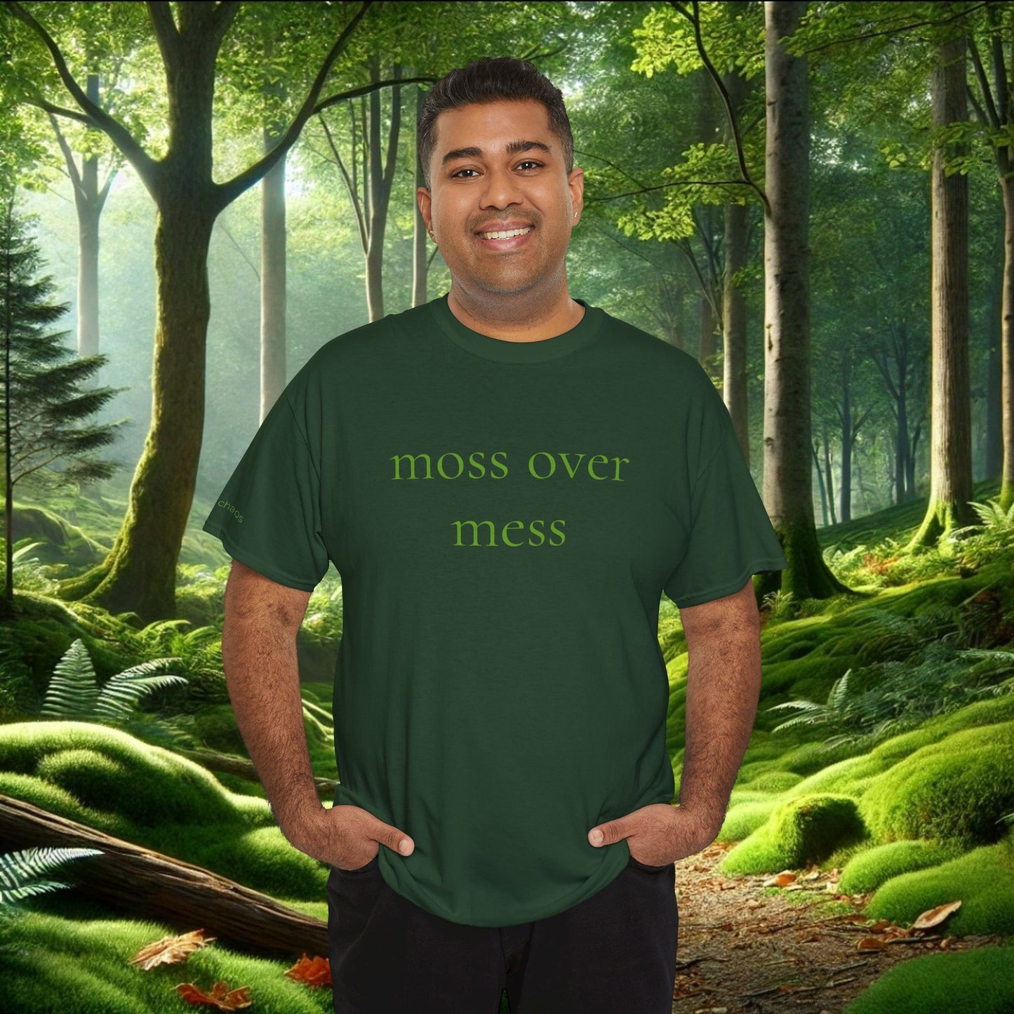 Moss Over Mess Tee | Forestcore Graphic T-Shirt