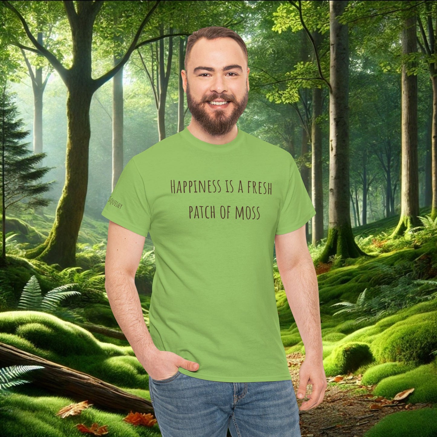 "Happiness Is a Fresh Patch of Moss" Tee | Soft, Cozy, & Squishy