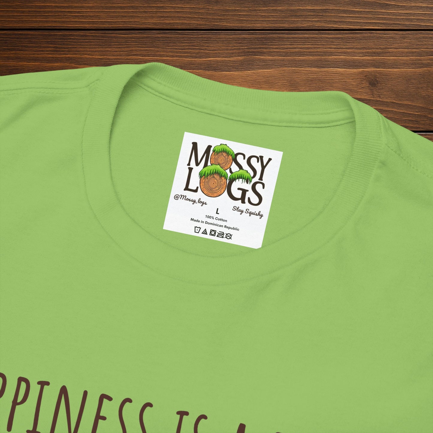 "Happiness Is a Fresh Patch of Moss" Tee | Soft, Cozy, & Squishy