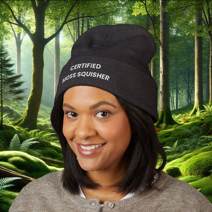 "Certified Moss Squisher" Embroidered Beanie | Stay Warm & Squishy