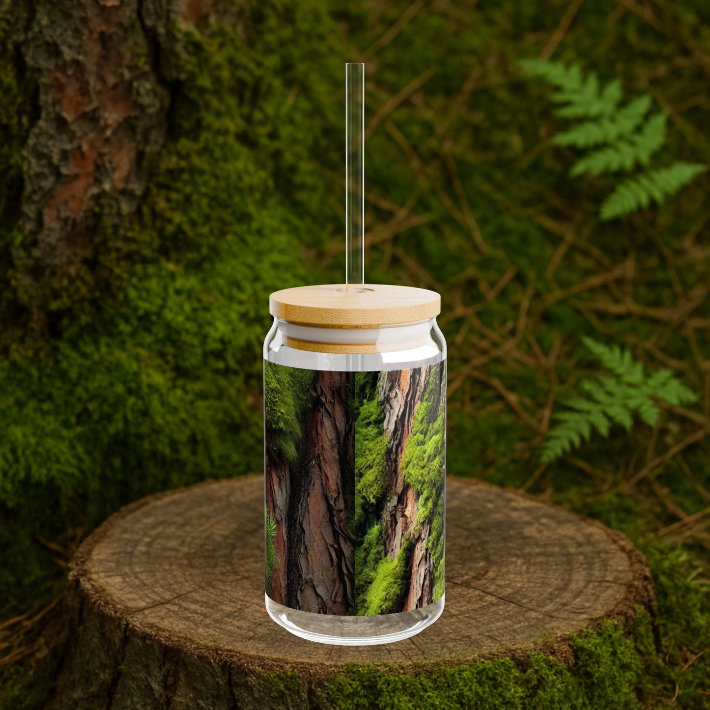 Ponderosa Pine Bark | Forest Texture Glass [16oz]