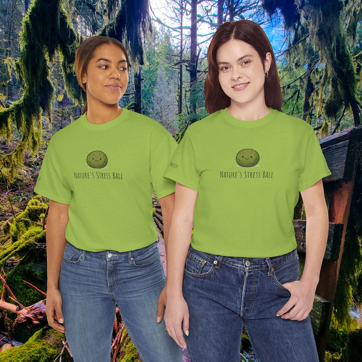 Nature's Stress Ball Tee | Squishy Moss Edition