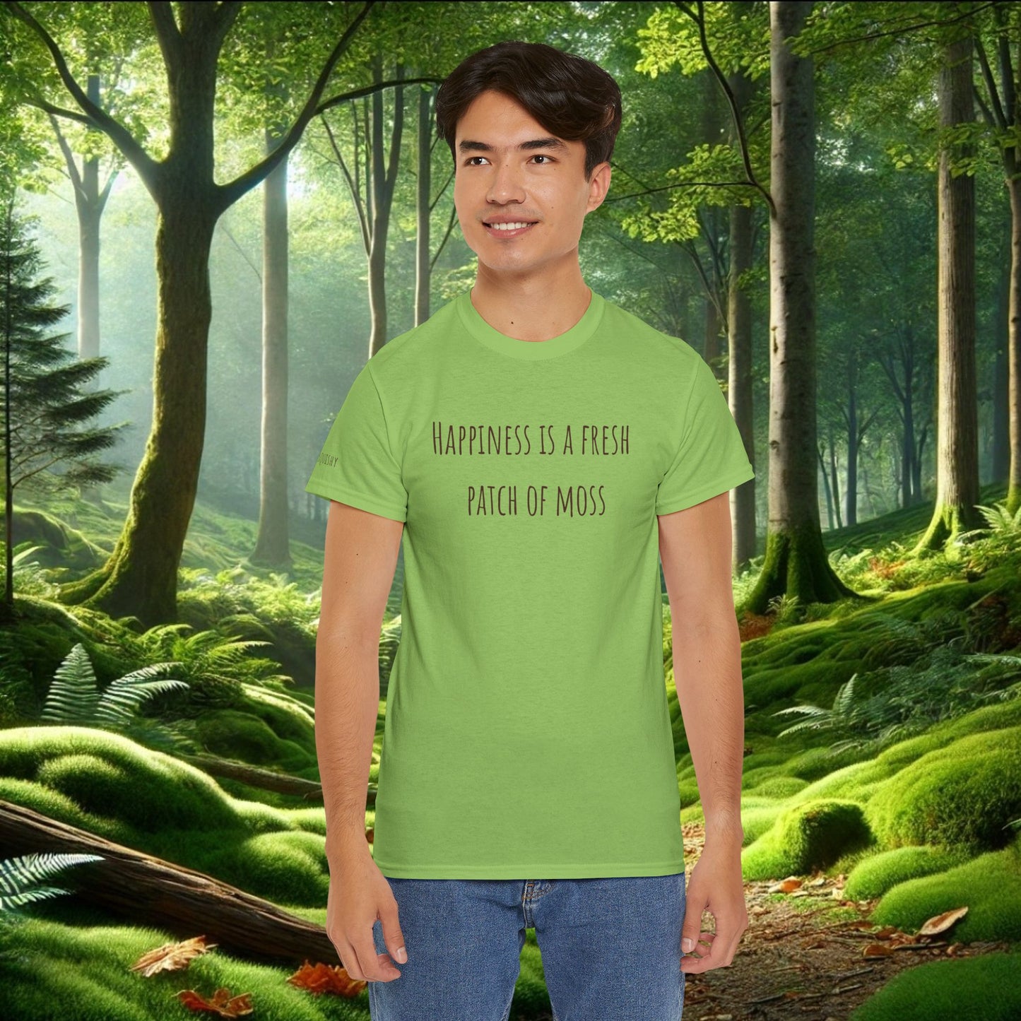 "Happiness Is a Fresh Patch of Moss" Tee | Soft, Cozy, & Squishy