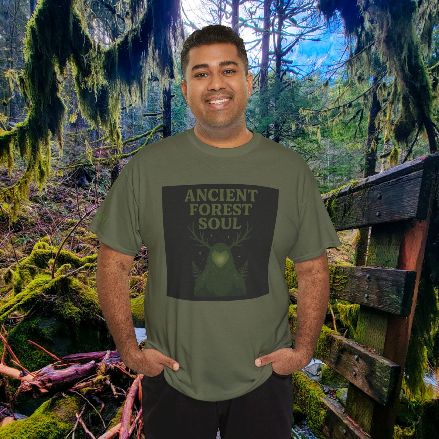 Ancient Forest Soul | Mossy Cryptid Tee